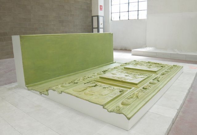 Nynke Koster, Rubber, wooden frame, Coexist - Porta del Paradiso (Lorenzo Ghiberti) , 2013