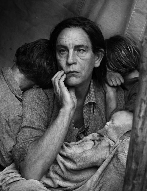 Sandro  Miller, Pigment print, Dorothea Lange _ Migrant Mother, Nipomo, California (1936, 2014