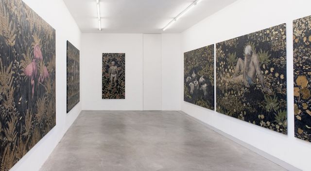 Luis Xertu, Plants, acrylics on canvas, Hylas Decides to Not Return, 2020