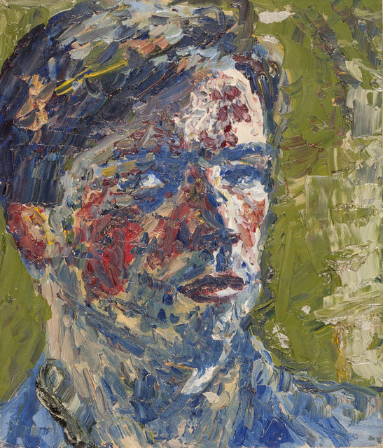 Philip  Akkerman, Oil on masonic panel, Self-portrait 1983 no. 15, 1983