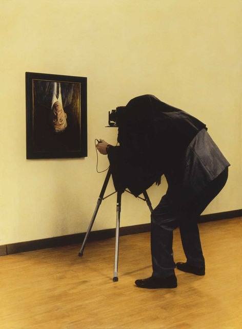 Teun Hocks, Oil on sepia toned gelatin silver print, 213. Untitled, 2016, 2006