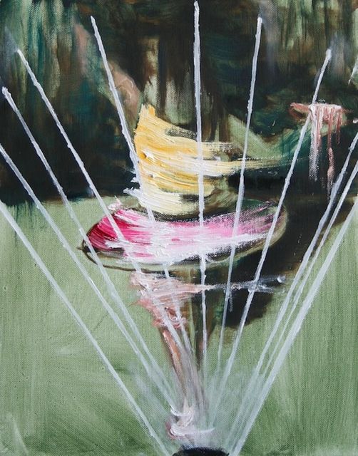 Line Gulsett, Oil on canvas, Strålebehandling, 2016