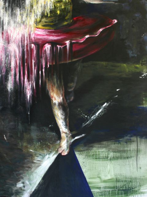 Line Gulsett, Oil on canvas, Solve et coagula, 2016