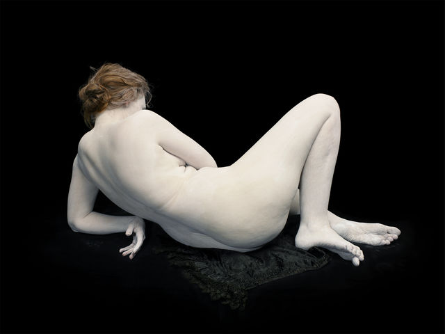 Nadav  Kander, Chromogenic print, Audrey With Toes And Wrist Bent, 2011