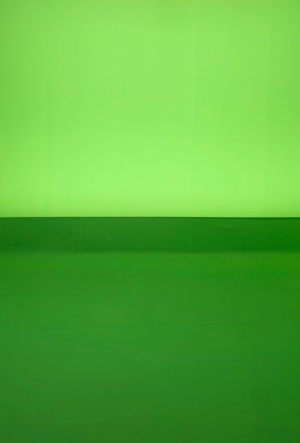 Abel Minnée, Inkjet print, Half Lit Green Screen Studio, 2013