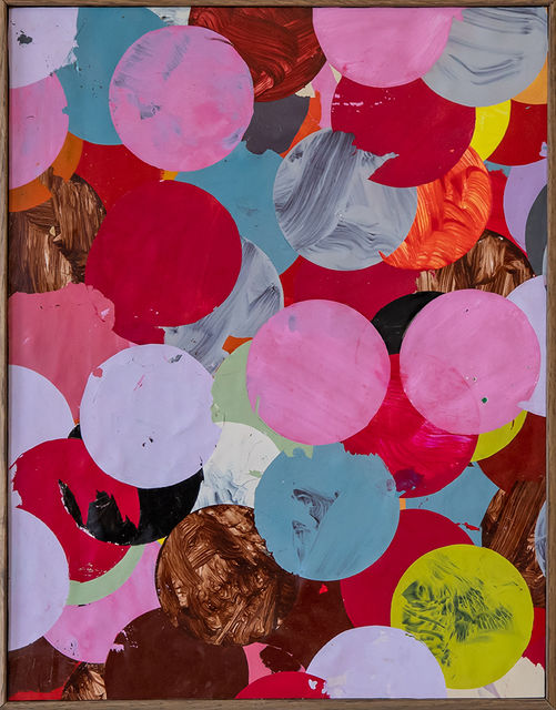 Erik de Bree, Acrylic paint on canvas, mounted on panel, P#53, 2019