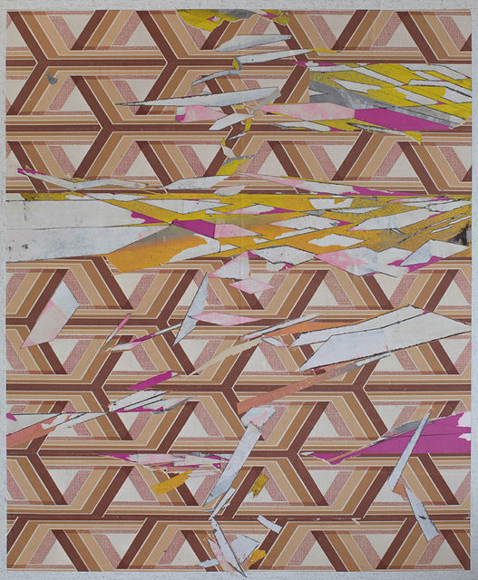 Erik de Bree, Wallpaper, spraypaint, crayon and ink on panel, WP#51, 