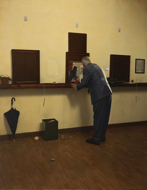 Teun Hocks, Oil On Sepia Toned Gelatin Silver Print, Untitled 2010, 2010