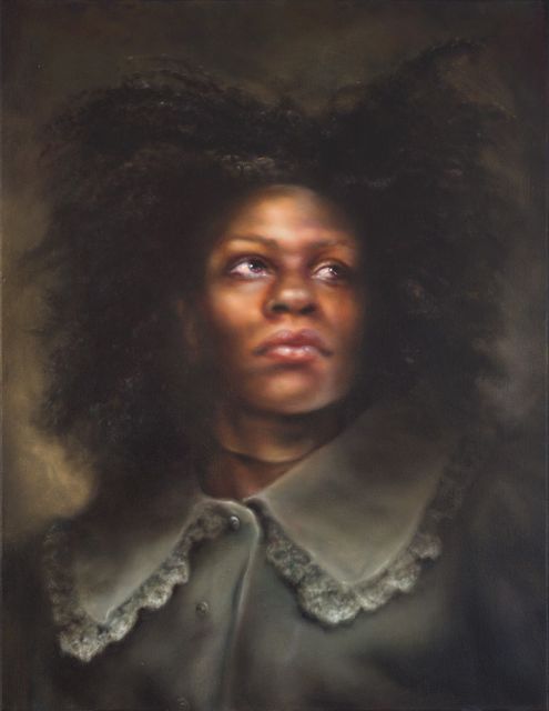 Anya Janssen, Oil on linen, Lango girl II, 2016