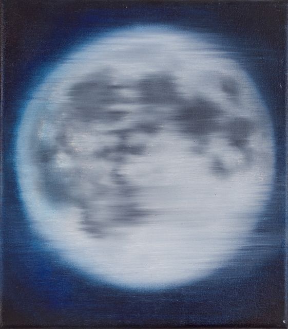 Anya Janssen, Oil on linen, White moon, 2016
