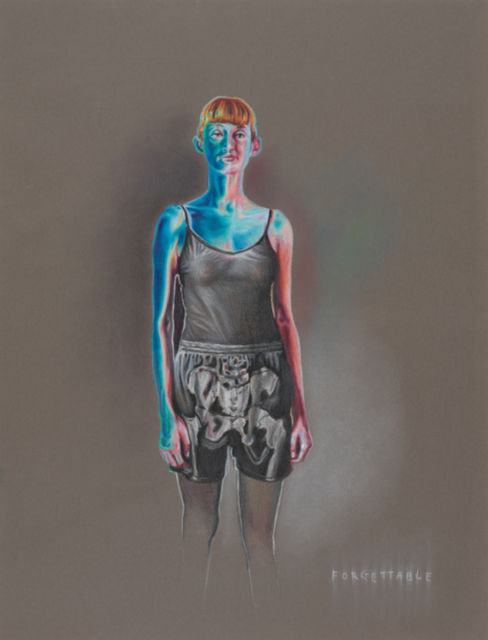 Anya Janssen, Karisma pencil on canzon paper, Crépuscule 2, 2020