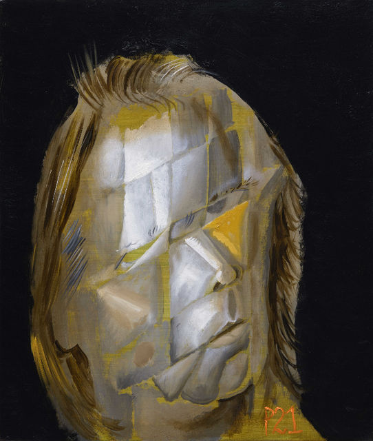 Philip  Akkerman, Tempera and oil on panel, Self-portrait 2021 no. 55, 2021