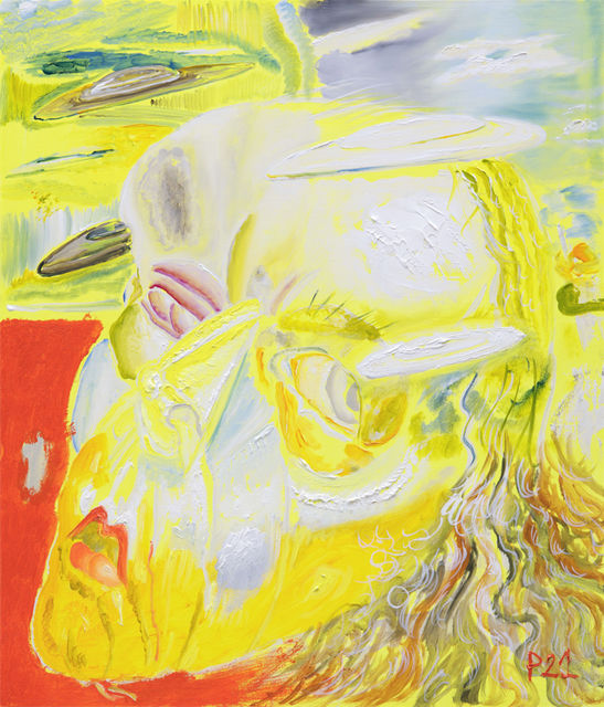Philip  Akkerman, Tempera and oil on panel, Self-portrait 2021 no. 41, 2021