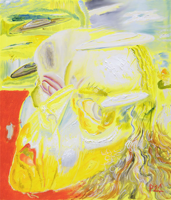 Philip  Akkerman, Tempera and oil on panel, Self-portrait 2021 no. 41, 2021