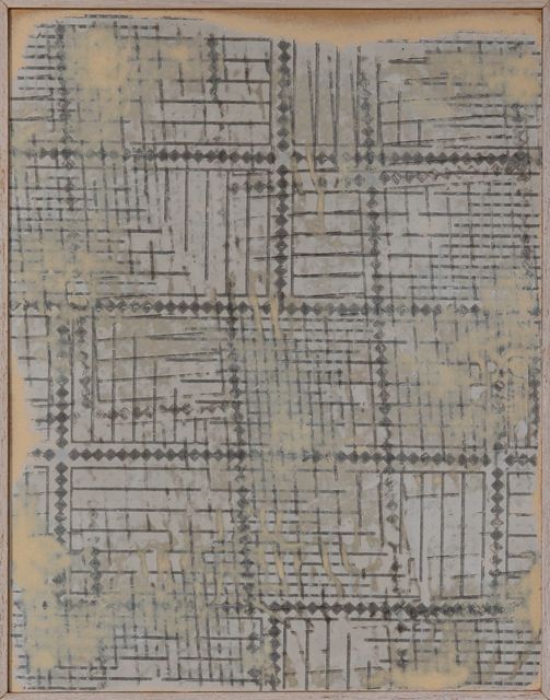 Erik de Bree, Wallpaper on panel, Soviet Series #56, 2021