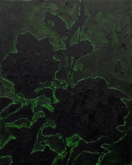 Krijn Kroes, Oil on linen, Heart II, 2022