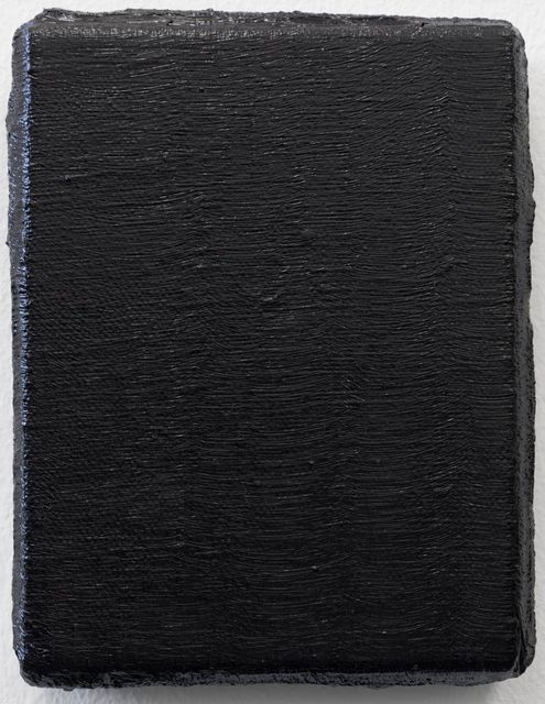 Krijn Kroes, Oil on linen, Black II (Optica series), 2022
