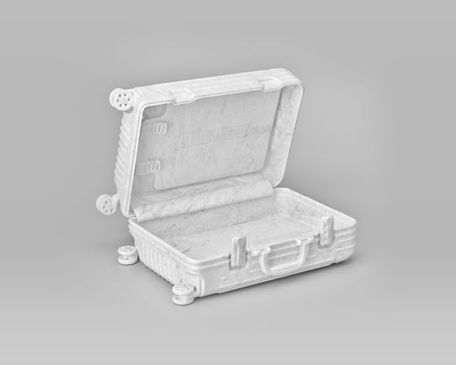 Casper  Braat, Carrara Marble White, Open Suitcase, 2023