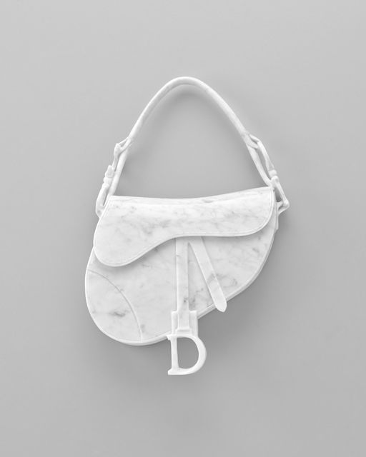 Casper  Braat, Carrara Marble White, Saddle Bag, 2023