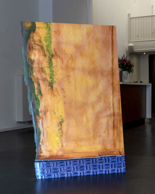Daan Russcher, Digital UV print on dibond with lasercut, Fragment F, 2021