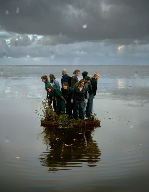 Ellen Kooi, Baryta print, Den Helder - hoog water, 2023