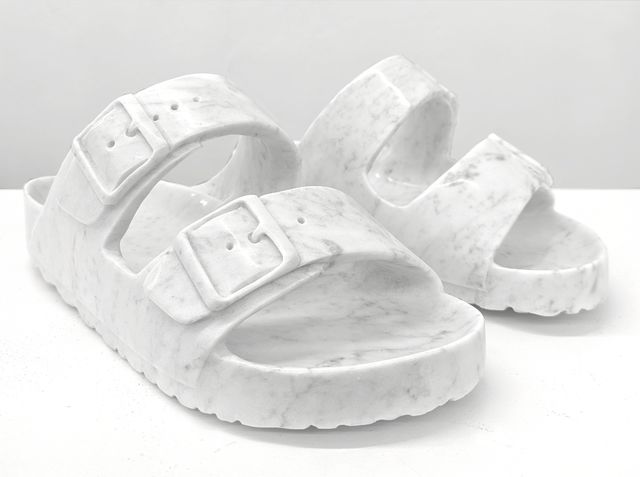 Casper  Braat, Carrara marble white, Slippers, 2024