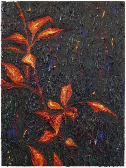 Krijn Kroes, Oil on linen, Lasst Blumen sprechen II, 2024