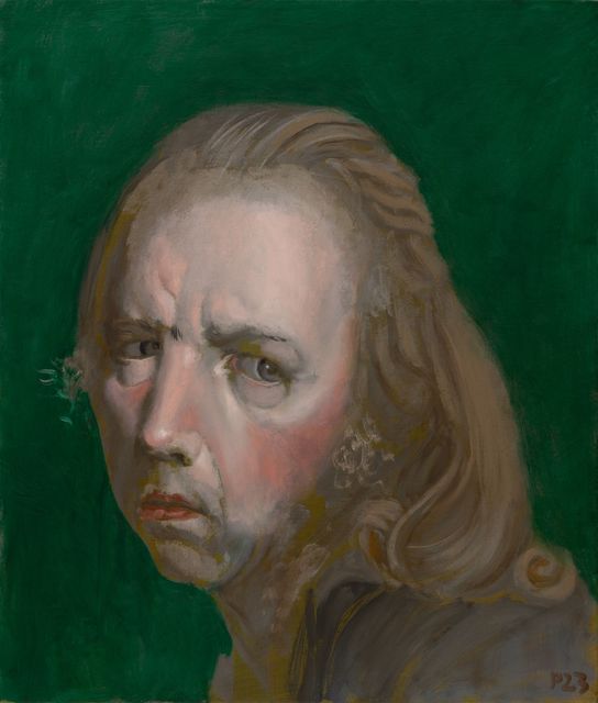 Philip  Akkerman, Oil on panel, Self-portrait 2023 no. 44, 2023