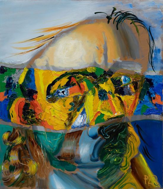 Philip  Akkerman, Oil on panel, Self-portrait 2023 no. 82, 2023