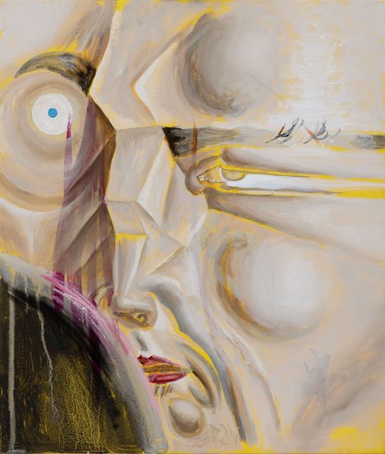 Philip  Akkerman, Oil on panel, Self-portrait 2024 no. 89, 