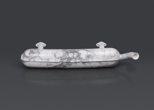 Casper  Braat, Arabescato Carrara marble, Muffler, 2025