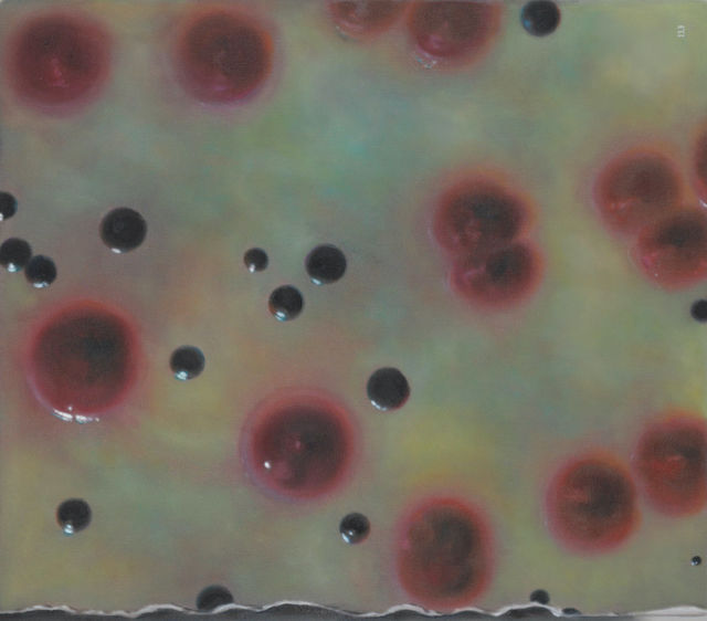 Anya Janssen, Oil on linen, We all bleed the same colour, 2023