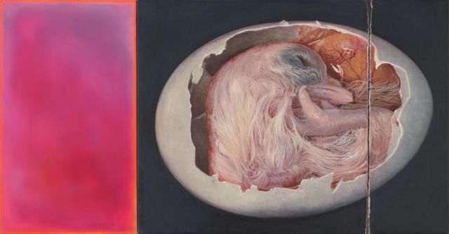 Anya Janssen, Oil on linen, Beautiful Sadness 1, 2024