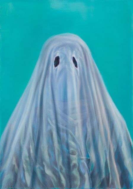 Anya Janssen, Oil on linen, Ghostbride I (Stillness), 2023