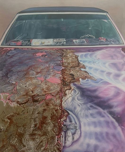 Anya Janssen, Oil on linen, Drive your car, 2025