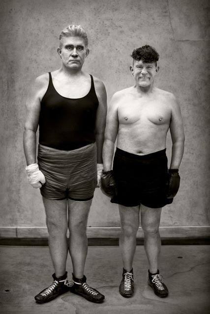 Sandro  Miller, Archival pigment print, August Sander / Boxers (1929), 2017