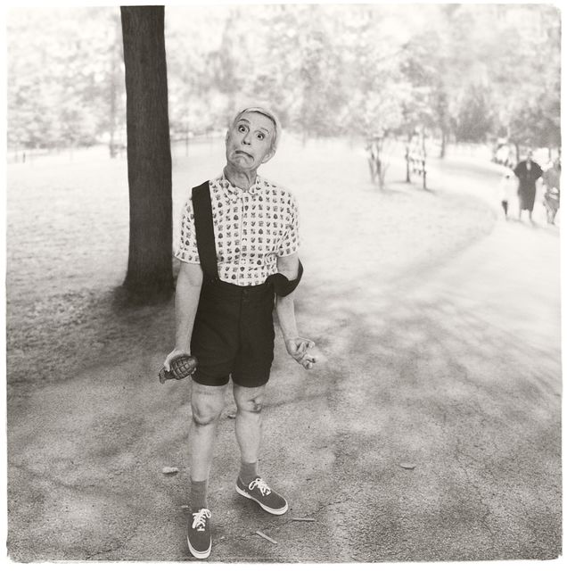 Sandro  Miller, Archival pigment print, Diane Arbus / Child with a Toy Hand Grenade in Central Park, NYC (1962), 2014