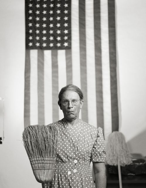 Sandro  Miller, Archival pigment print, Gordon Parks / American Gothic, Washington, D.C. (1942), 2014