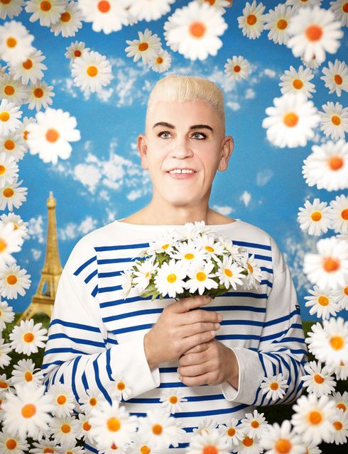 Sandro  Miller, Archival pigment print, Pierre et Gilles / Jean-Paul Gaultier (1990), 2014