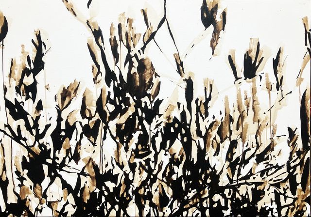 TINKEBELL., Shell's garbage on canvas, Oleum Shell isla de Curaçao #3, 2025