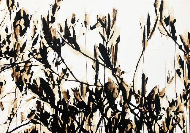 TINKEBELL., Shell's garbage on canvas, Oleum Shell isla de Curaçao #4, 2025