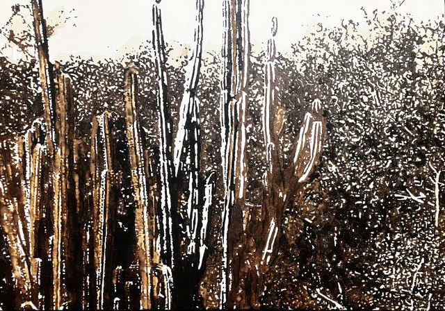 TINKEBELL., Shell's garbage on canvas, Oleum Shell isla de Curaçao #6, 2025