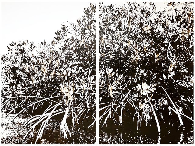 TINKEBELL., Shell's garbage on canvas, Oleum Shell isla de Curaçao #38, 2025