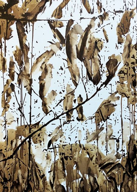 TINKEBELL., Shell's garbage on canvas, Oleum Shell isla de Curaçao #8, 2025