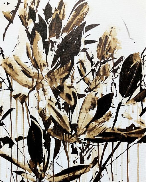 TINKEBELL., Shell's garbage on canvas, Oleum Shell isla de Curaçao #11, 2025