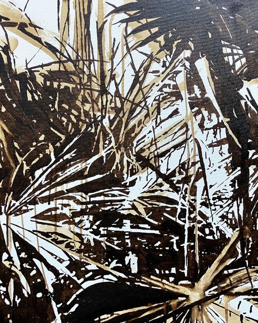 TINKEBELL., Shell's garbage on canvas, Oleum Shell isla de Curaçao #13, 2025